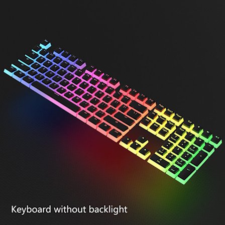 104Keys Pudding Keycap OEM Profil Personality Double Shot PBT Bakgrundsbelysning Keycap