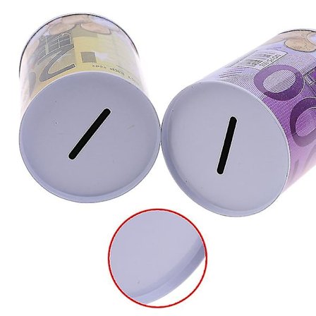 Euro Dollar Pengekasse Safe Cylinder Piggy Bank Banker Til Mønter Indskudsbokse