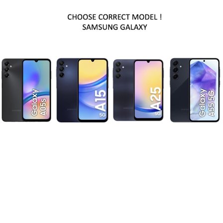 Samsung Galaxy A15/A25/A55/A05s skal med kortlomme -