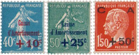 Frankrig 1927 - YT 246-248 - Postfrisk