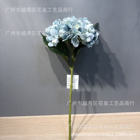 Kunstig Hortensia Bryllupsbuket Enkelt Stilke med To Blade Boligindretning