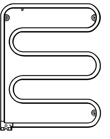 FM Mattsson 3347-2250 Handdukstork 105 W, vändbar, Badrum