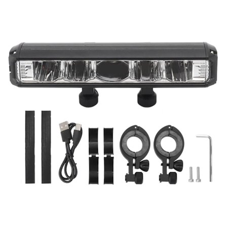 Hög Ljusstyrka LED Cykellampa USB Uppladdningsbar Vattentät Aluminiumlegering Cykelstrålkastare för E-cykel Mountainbike