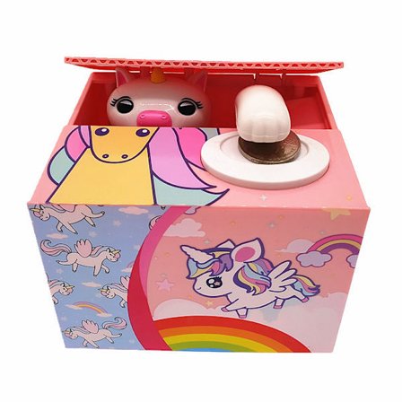 Spargris Musikaliskt Enhörning Stjäl Mynt - Julklapp till Barn