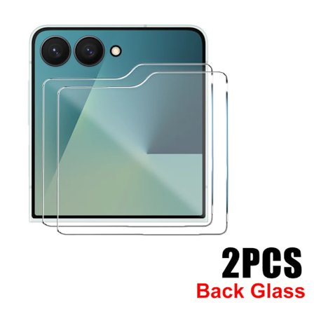 Skärmskydd med full täckning kompatibla med Samsung Galaxy Z Flip 7 6 5 9H Härdat Glas Kameralinser kompatibla med Samsung Galaxy Z Flip 7 5G