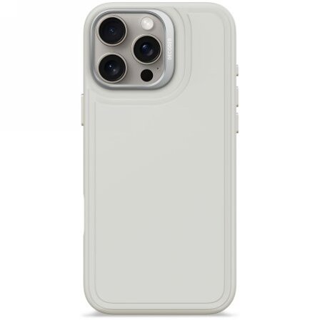 Decoded AntiMicrobial Silicone Stacks Backcover Case med MagSafe til iPhone 16 Pro Max - Grå