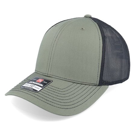 Richardson - Grønn trucker Caps - 112 Split Loden/Black Trucker @ Hatstore