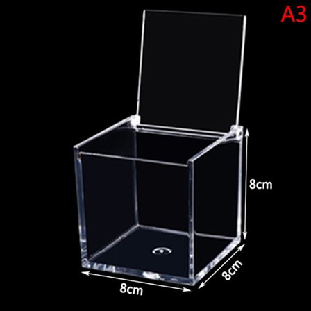 Kirkas Acryl Cube Favor Box Plexi-akryylilasimuovista