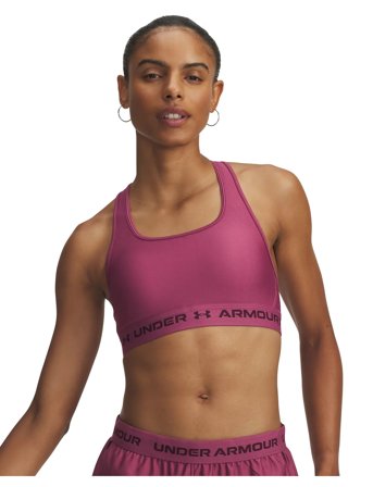 Under Armour Crossback Mid Bra - Pink - S
