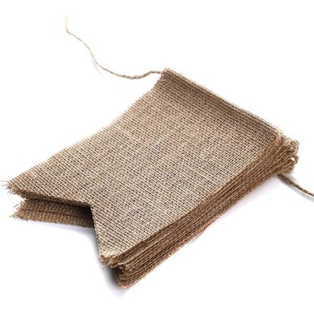 Burlap-viiri, täydellinen DIY-koriste kolmiolippuviirinauha