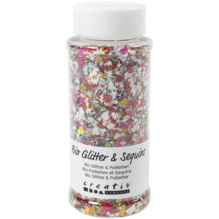 Creativ Company Bio-glitter och Bio-paljetter Storpack 140 ml