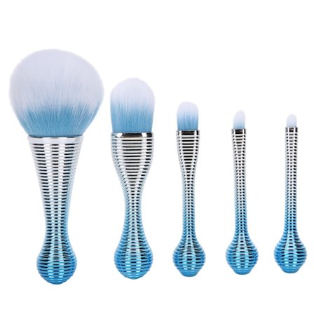 5 st Professionella Sminkborstar Set Nylon Ögonskugga Rouge Puder Kosmetiska Borstar