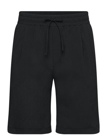 Plissé Shorts Black Lindbergh