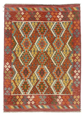 Kelim Afghan Old Style Matta Orientalisk (Ull, Afghanistan)