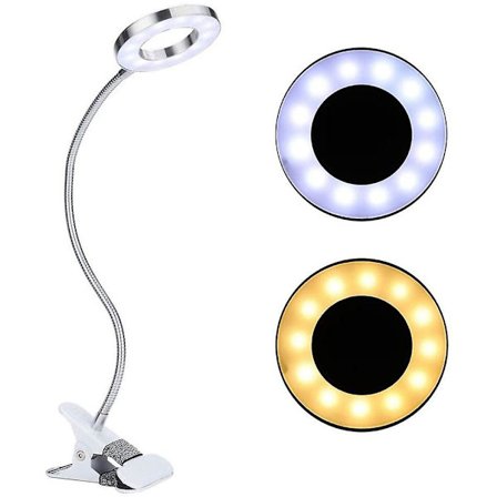 Led-skrivebordslampe med klemme for permanent manikyr