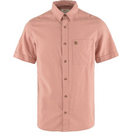 Fjällräven Men's Övik Travel Shirt in Dusty Rose | Size: Medium, Hemp