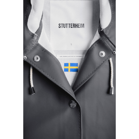 Stutterheim Mosebacke Lightweight Raincoat Jackor Dam Svart MEDIUM