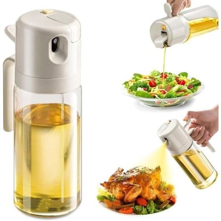 Airfryer 550 ml Køkkenolie Sprøjte Glas Køkkenolie Sprøjte Olivenolie Beige PZCC