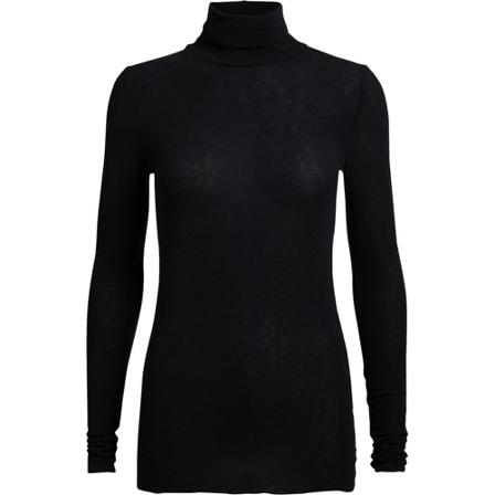 Gai+Lisva Shirt Anna Wool Coltrui , Zwart , Dames , Maat: 2XL