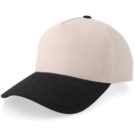 Equip - Bege adjustable Boné - Beige Canvas/Black Suede A-frame Adjustable @ Hatstore