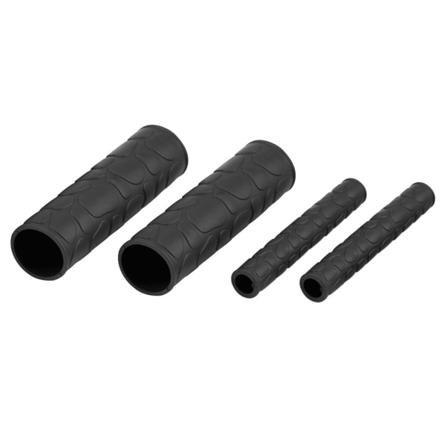 1 par Universal Motorcykel Anti-skrid Blødt Gummi Styr Greb Cover Bremsegreb Cover Sort