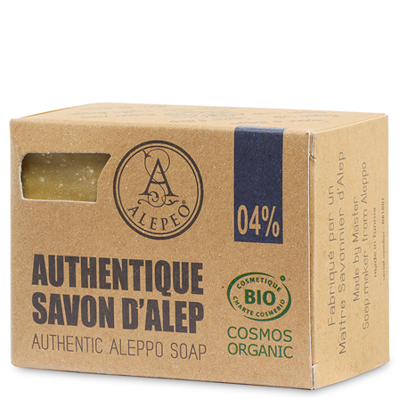 Alepeo Aleppotvål 4% Lagerbärsolja 200 g