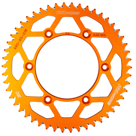 Zadní Rozeta Proworks Aluminium Oranžová - Gas Gas MC 150 2025-2025