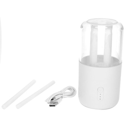 USB-laddning 280ml Portabel Luftfuktare Dubbel Munstycke 3 Spraylägen Tyst för Kontor Sovrum Bil