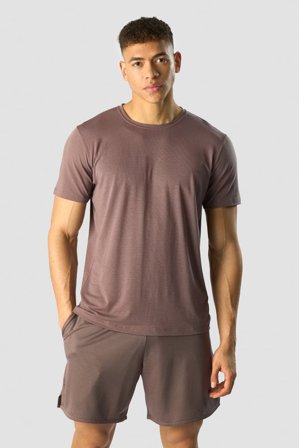 ICANIWILL - Revive DriRelease T-shirt Dusty Brown - Heren - sportkleding van ICIW