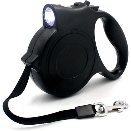 Indragbar hundkoppel - 16,4 fot indragbar kraftig hundkoppel