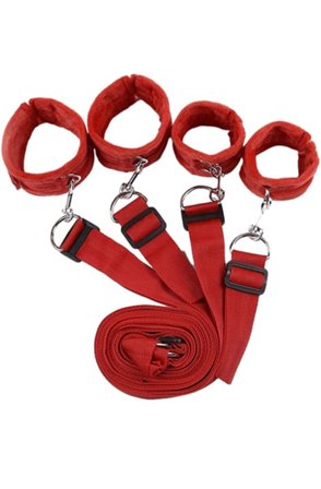 Bondage Bed Kit Red - Woome.pl