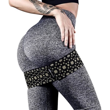 Bty Band Hip Resistance Træningsbånd - Stoffet Løkke til Ben, Bagdel, Gluteus, Squat Træning, Løft til Hjemmetræning 3 SÆT (S+M+L)