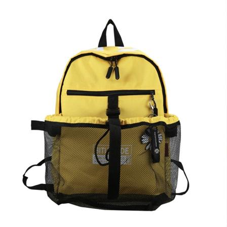 Basketväska Casual Sportryggsäck för män Mode College Studentväska Yellow