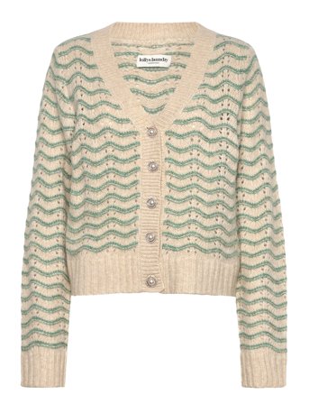 Lollys Laundry Lanoll Cardigan Knit Ls - Cream - XL