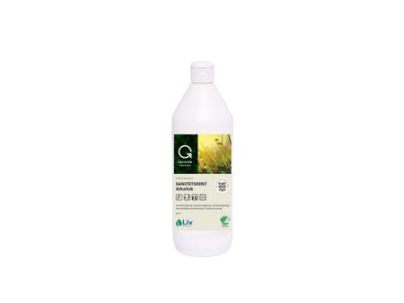 LIV Sanitetsrengöring Greenium alkalisk 1L - Lyreco - Städ och hygien - Rengöringsmedel - Sanitetsrent