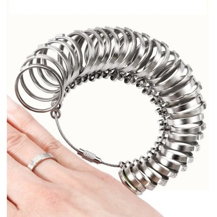 INF Ringmåler 33 størrelser Rustfrit stål