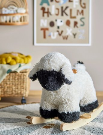 Bloomingville Dolly Rocking Toy - White - 65X53X34CM