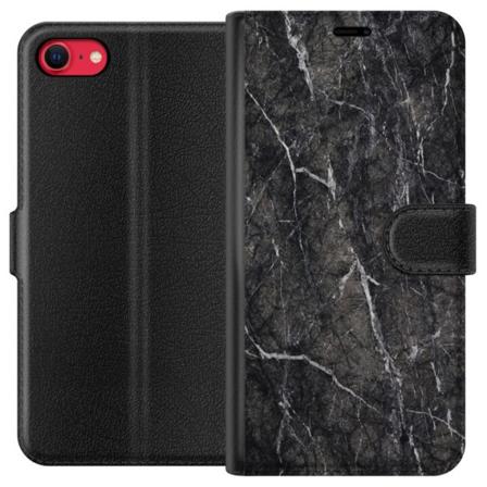 Apple iPhone 7 Lommeboketui Svart Marmor