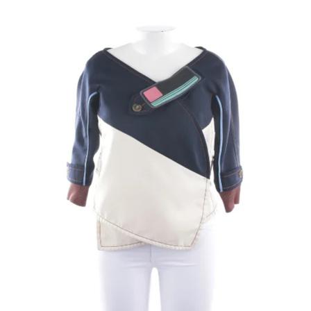 Prada Vintage Pre-owned Fabric outerwear , Blauw , Dames , Maat: S Vintage Jassen