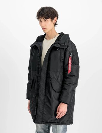 Alpha Industries Studio Field Parka - Black - S