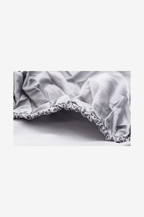 DecoFlux - Dra-på-lakan Solid - Silver - Dra-på-lakan - 160X200 - Från Homeroom