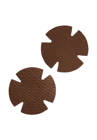 Å WOMAN Nipple covers satin, 2 par Tillbehör Brun ONESIZE