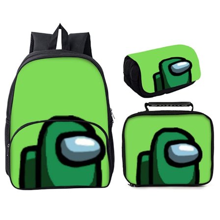 Among Us School Bag Tredelad 16" Ryggsäck Style 21