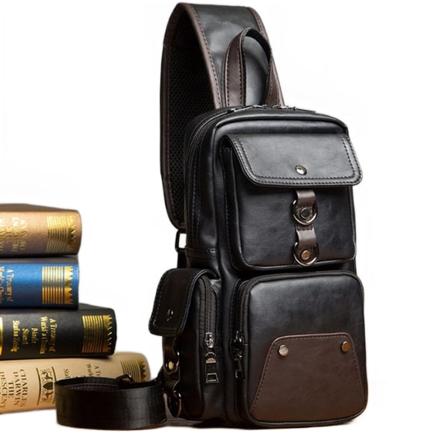 Nytt mode Crossbody-väskor för män Bröstväska Pack Casual Bag