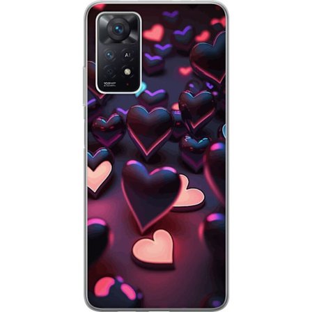 Kompatibelt Mobildeksel til Xiaomi Xiaomi Redmi Note 11 Pro 5G Midnattshjerter