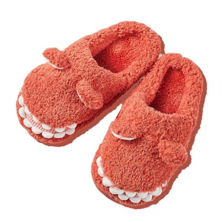 Vuxna Barn Rund Toe Animal Plysch Toffel Sovrum Hem Skor
