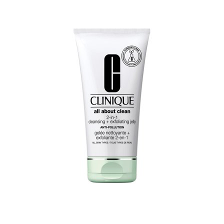 Clinique All About Clean 2-in-1 Cleansing + Exfoliating Jelly 150ml - Gel detergente viso