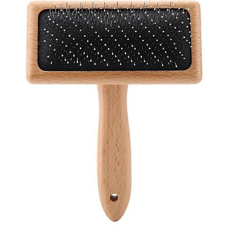 Professionel børste med pigge til hunde og katte med kort, mellemlang eller lang pels, plejekam renser snavs og udreder filtre