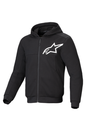 Motorrad-Hoodie Alpinestars Chrome V2 Sport Schwarz/Weiß M