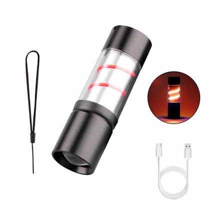 Mini LED Lommelygte: Bærbar, Genopladelig Lygte til Camping & Nødsituationer